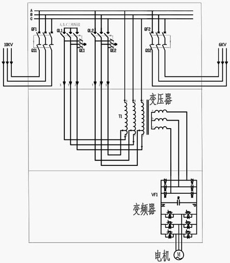 一种压裂橇双电源变压变频电路及其控制方法与流程