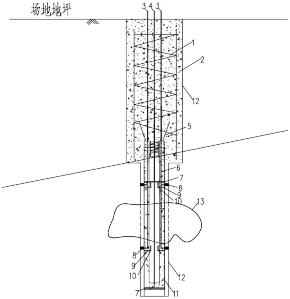 用于岩溶发育场地的变截面桩及其施工方法与流程