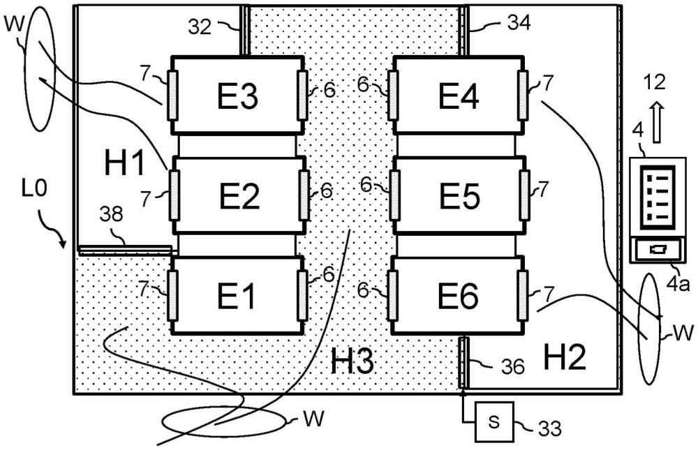 具有用于混合用途建筑物的電梯設(shè)備的建筑物系統(tǒng)的制作方法