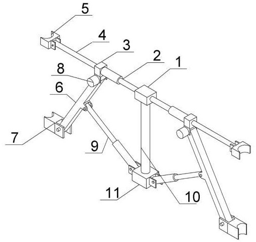 一种建筑支模架垂直度测量装置的制作方法