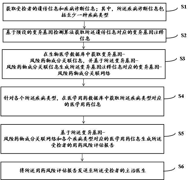 基于用药风险评估的基因检测报告生成方法及系统与流程