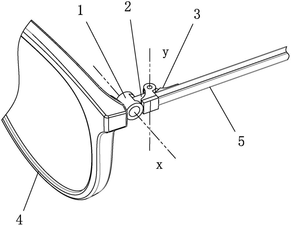 可调节镜框倾斜角度的眼镜铰链结构的制作方法