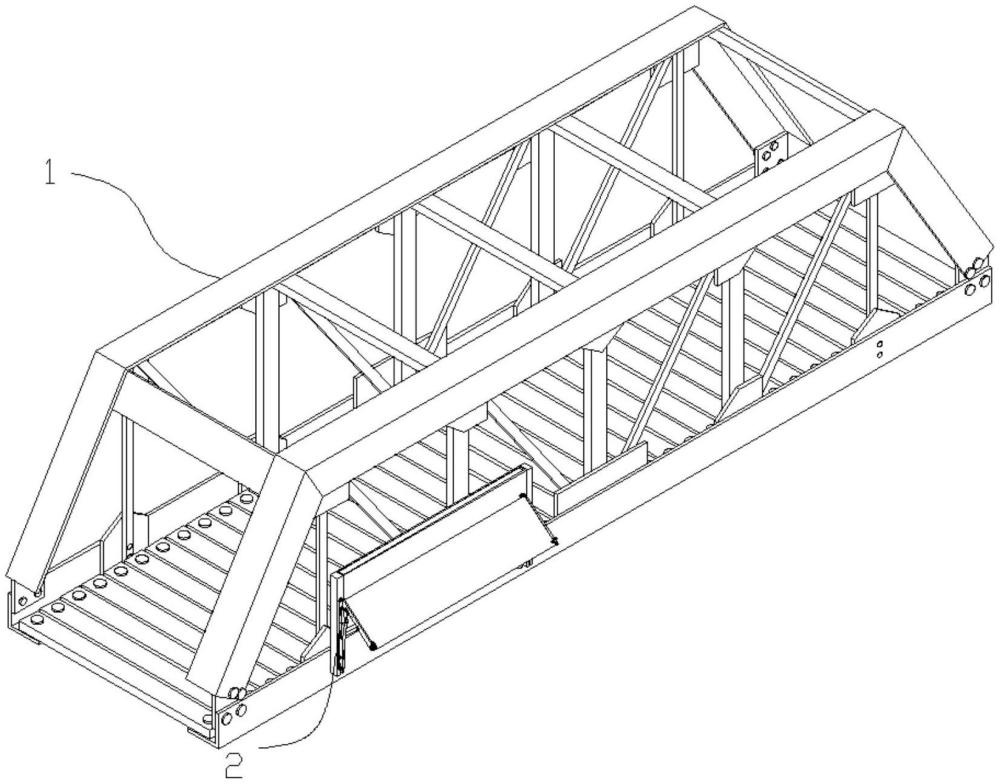 一种钢结构天桥桁架结构及其工作方法与流程
