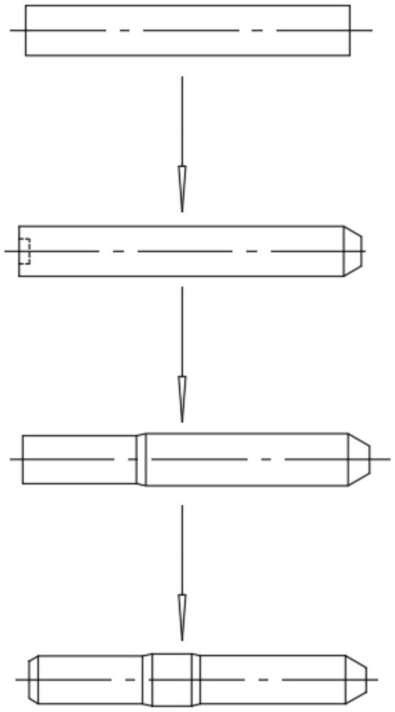 雙頭螺栓大倒角冷鐓成型工藝及模具的制作方法