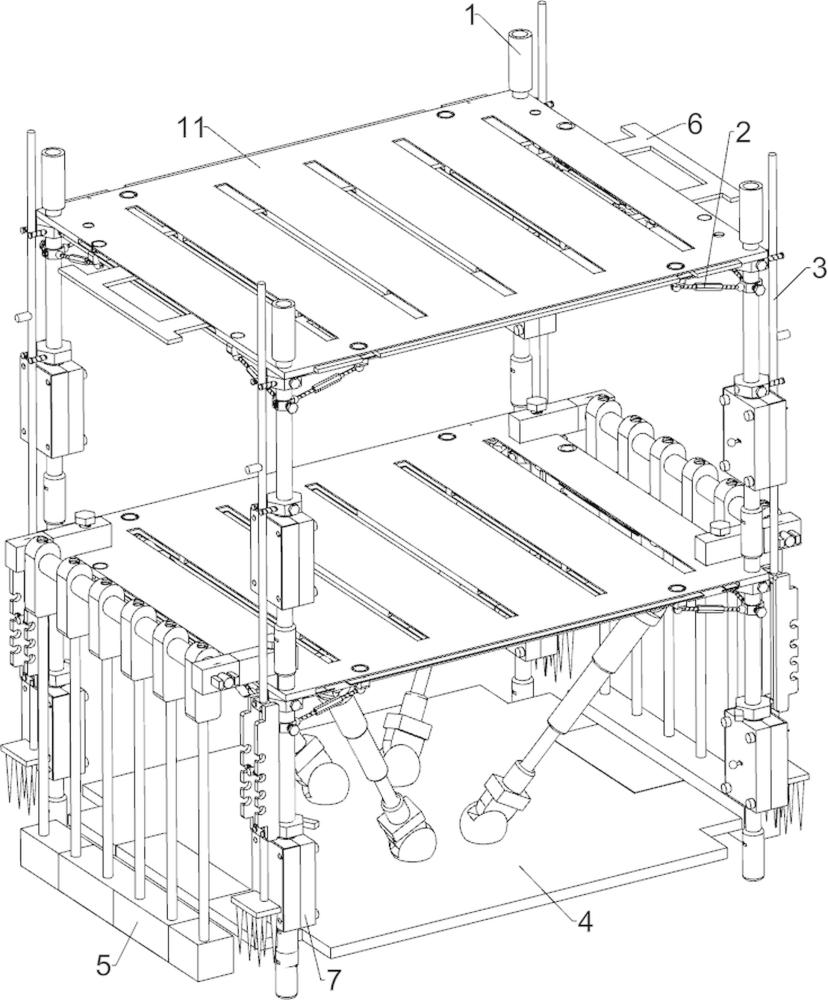 一種具有防護結(jié)構(gòu)的建筑施工用腳手架的制作方法