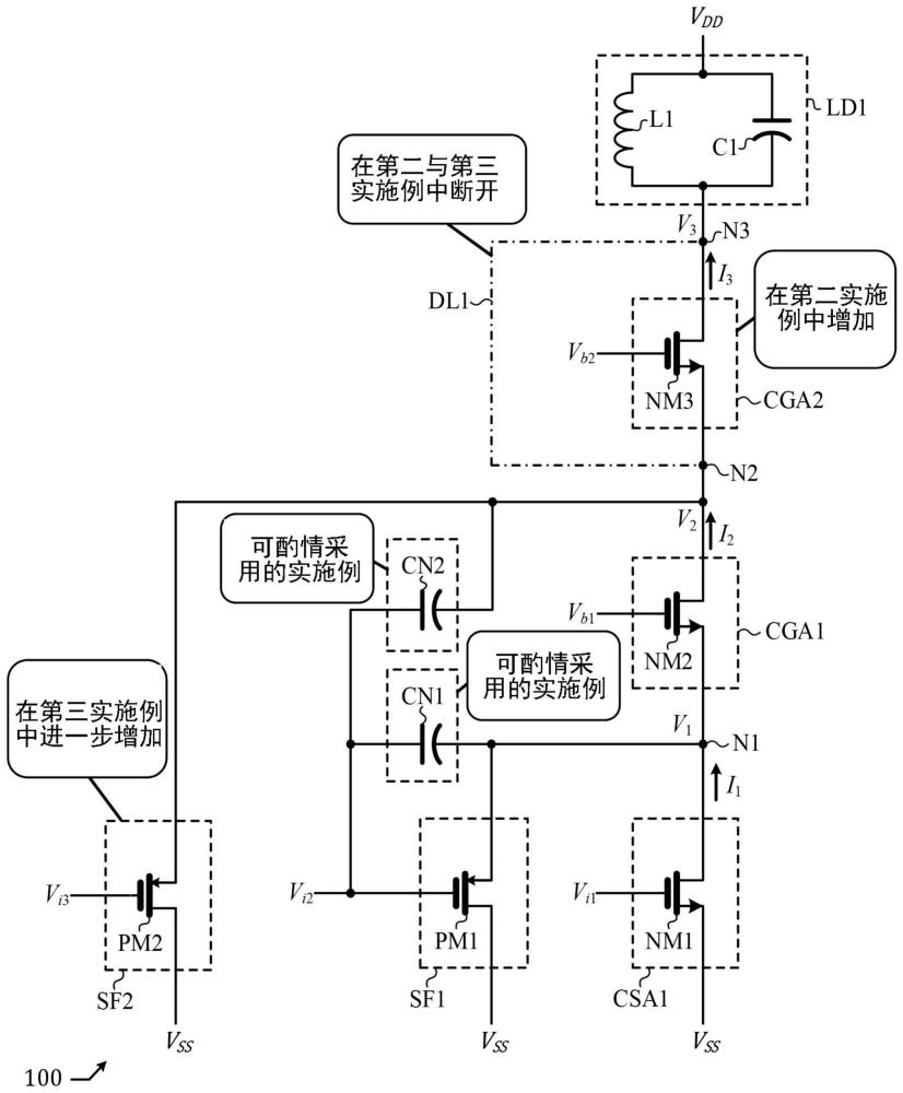 高线性度叠接放大器的制作方法