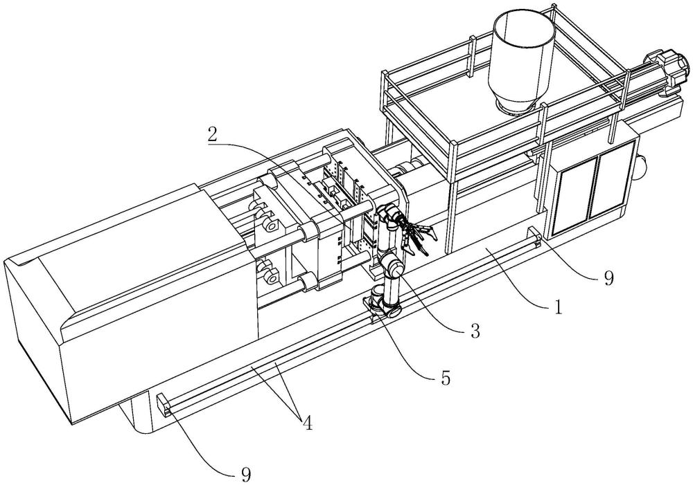 塑料注射成型机机械手安装结构的制作方法