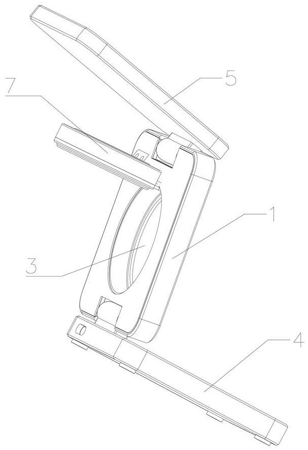 一種三折疊多功能無線充電支架的制作方法