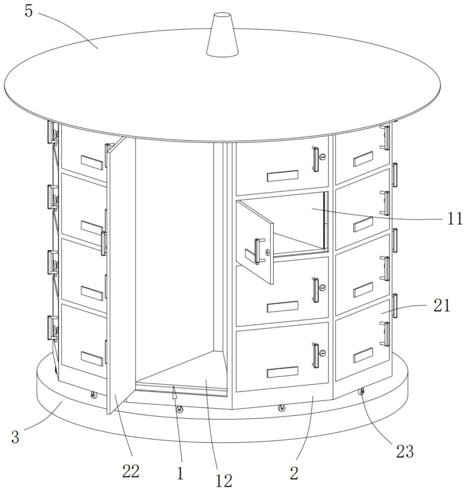 一種棱柱形機(jī)械快遞驛筒的制作方法