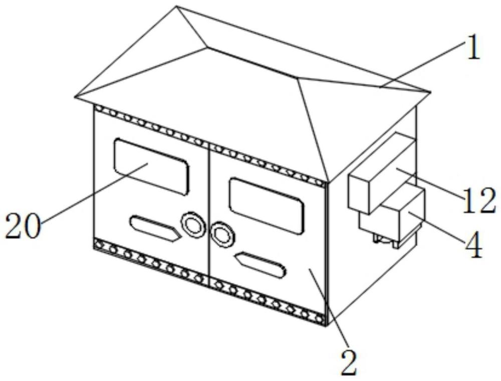 一種落地式機(jī)組的消毒房的制作方法