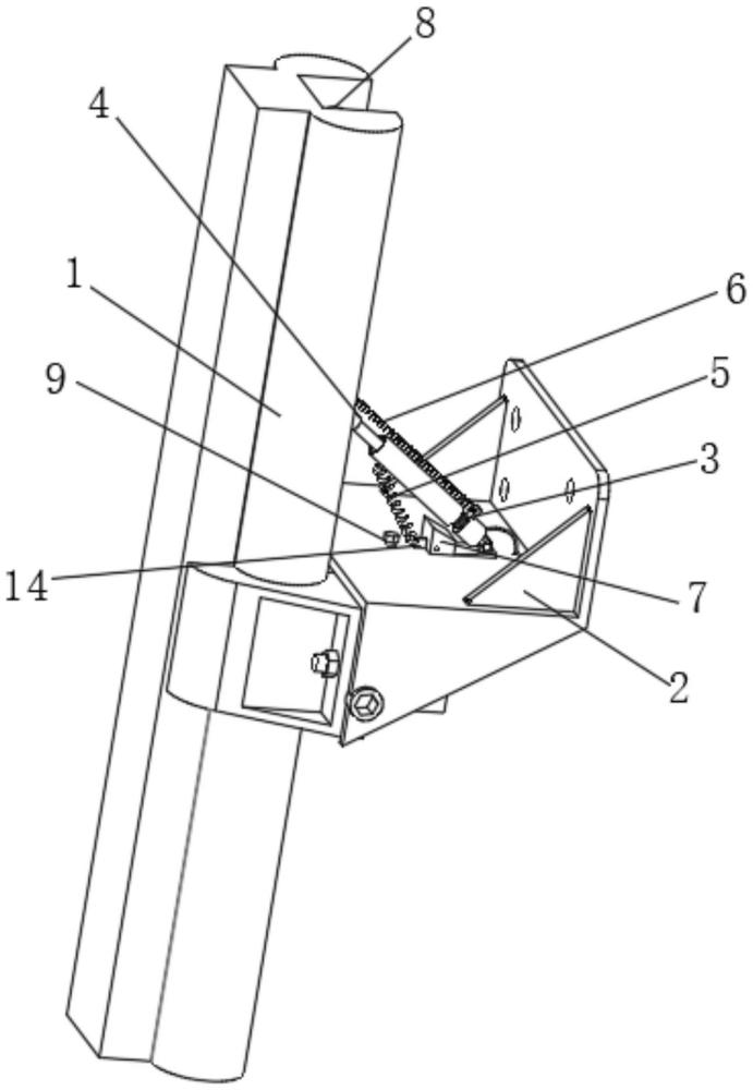 一種建筑工程用鋁合金附著式升降腳手架的制作方法