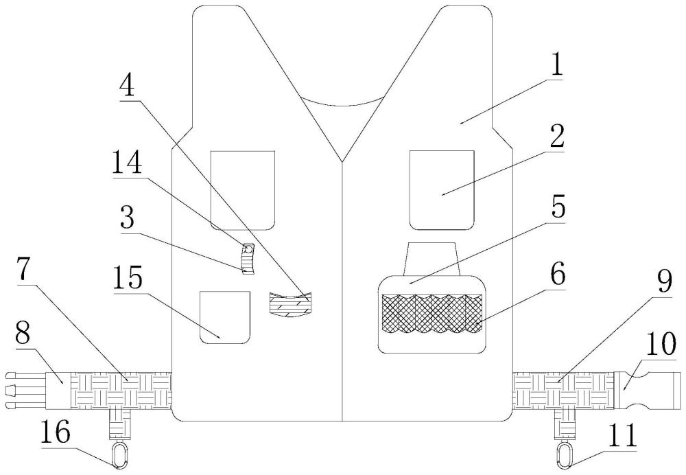 一種煤礦工程師工具收納背心的制作方法