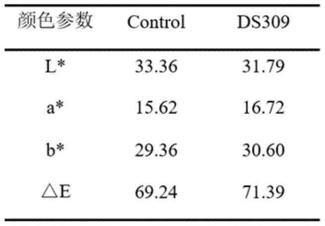 一株改善茄衣发酵颜色的丛毛单胞菌DS309及其应用的制作方法