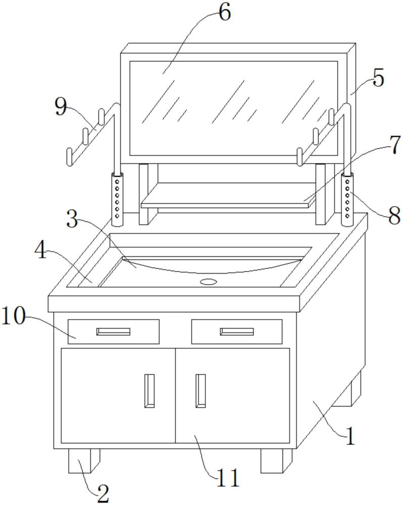 一種多功能浴室柜的制作方法