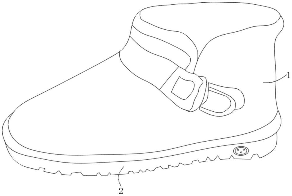 一种保温自加热棉鞋的制作方法