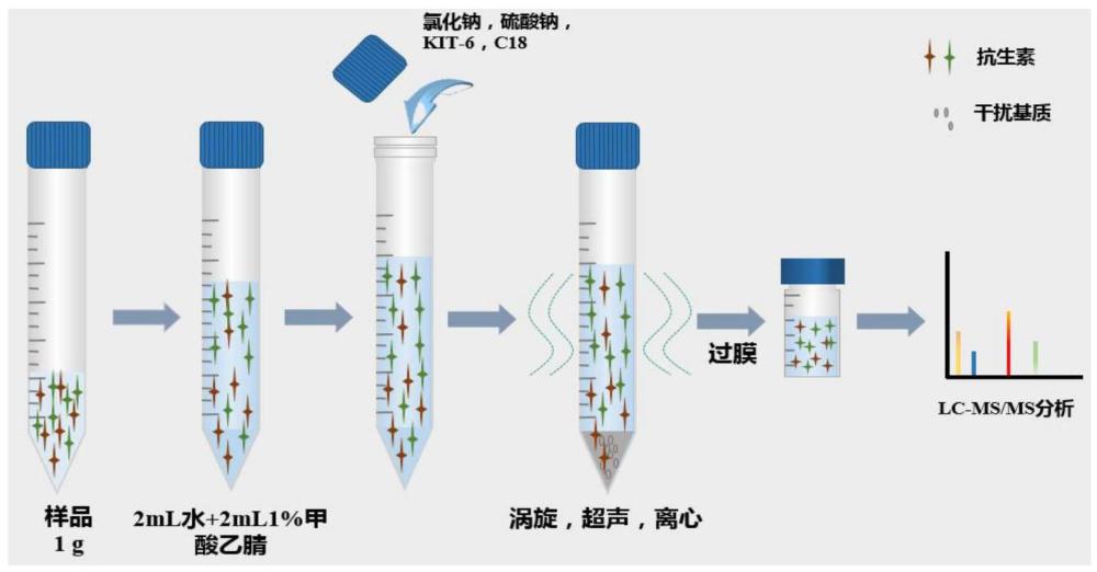 一种鸡蛋中抗生素的提取方法及其检测方法