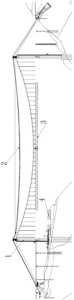 一種場地受限下山區(qū)懸索橋非對稱吊裝施工結(jié)構(gòu)的制作方法
