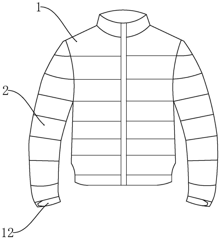 一种防风羽绒服的制作方法