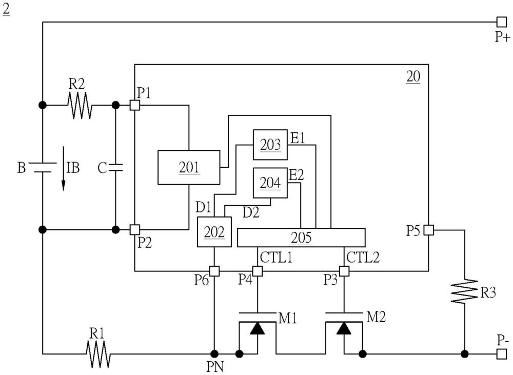 電池的保護(hù)電路及其運(yùn)作方法與流程