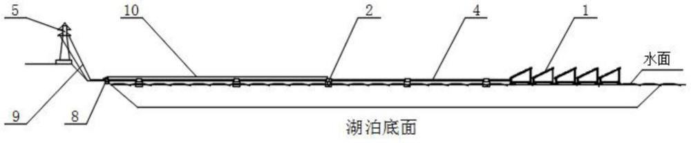 一种用于水面光伏发电的漂浮输电线路系统的制作方法