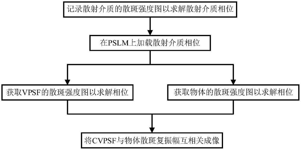 一种基于复虚拟点扩展函数的散斑相关散射成像方法