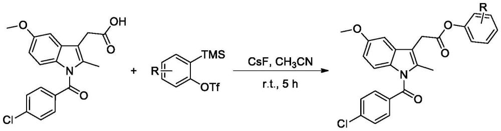 一种吲哚美辛酯类衍生物的制备方法