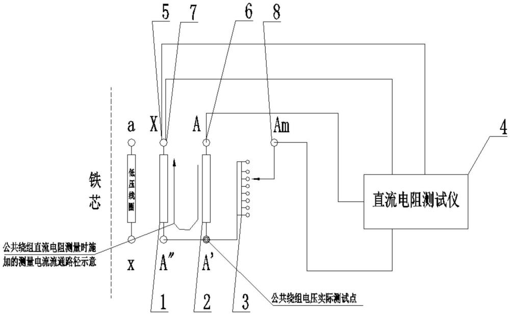 一種自耦變壓器成品電阻測(cè)量方法和裝置與流程