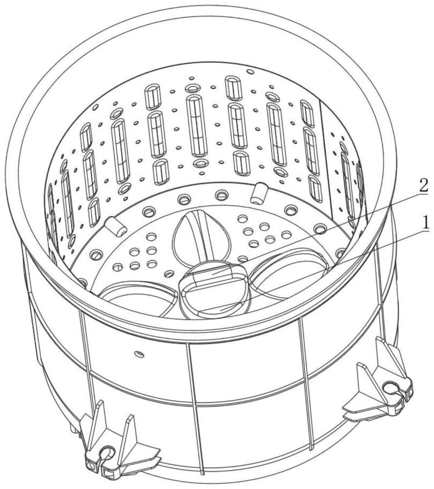 一種洗衣機(jī)內(nèi)桶可快拆結(jié)構(gòu)的制作方法