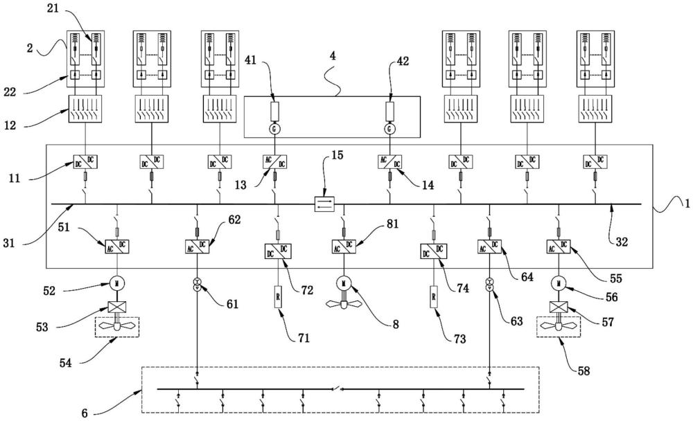 一種大容量換電式電動集裝箱船的動力系統(tǒng)的制作方法