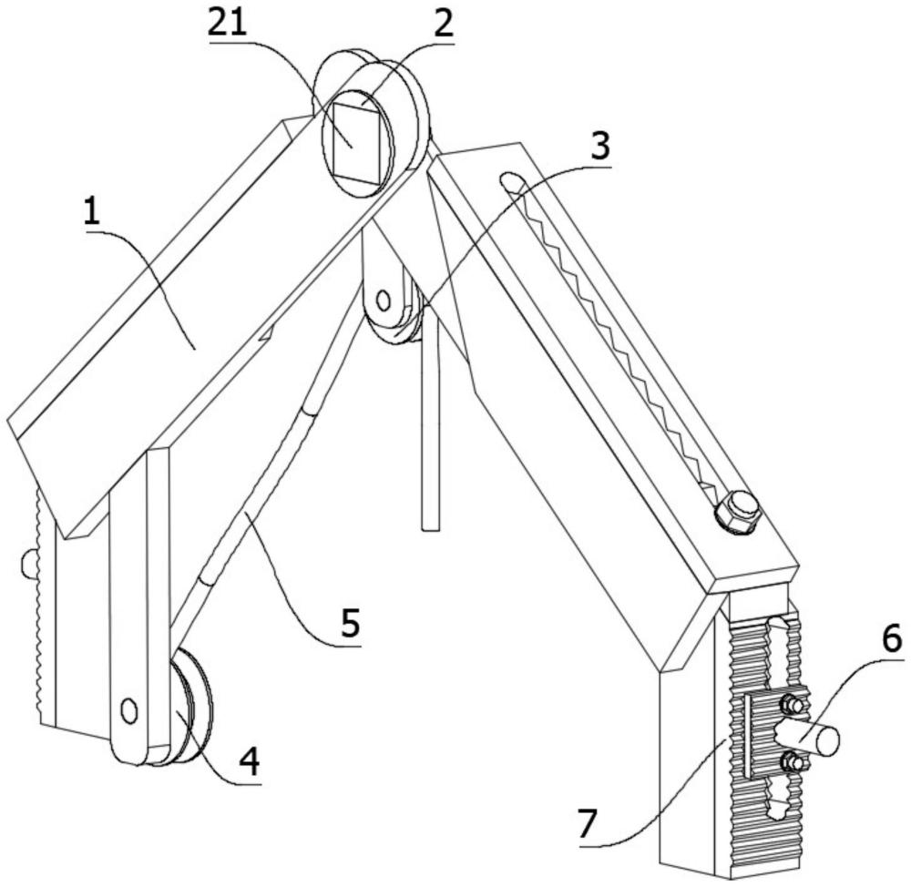 一種LNG接收站大功率電動(dòng)機(jī)接線(xiàn)箱拆裝支架結(jié)構(gòu)的制作方法