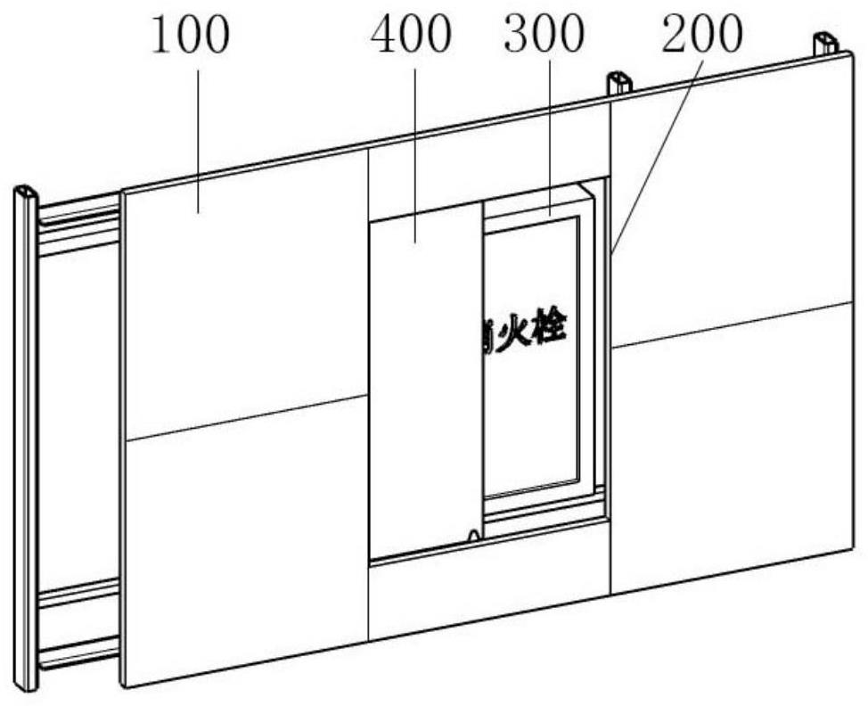 一種平移式消火栓暗門結(jié)構(gòu)及幕墻系統(tǒng)的制作方法