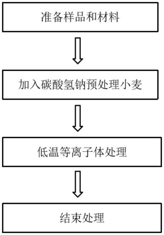 一種碳酸氫鈉協(xié)同低溫等離子體降解小麥中嘔吐毒素的方法