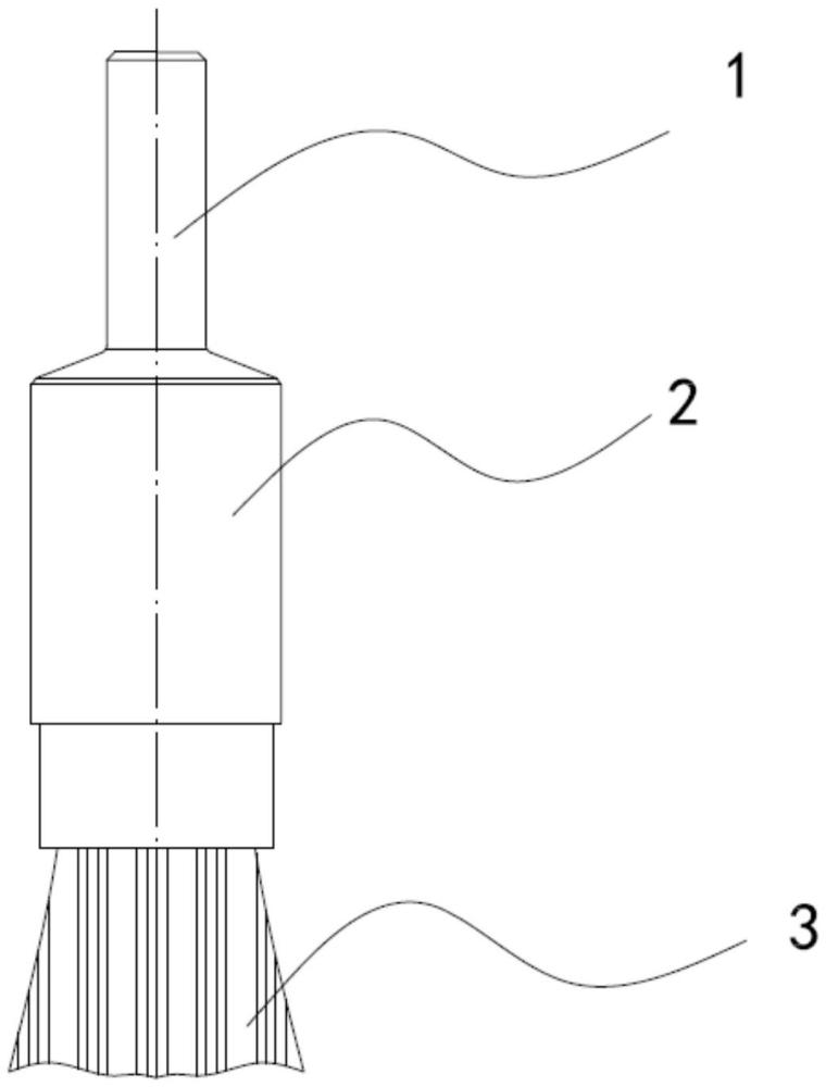 一種特種除漆打磨齊頭刷的制作方法