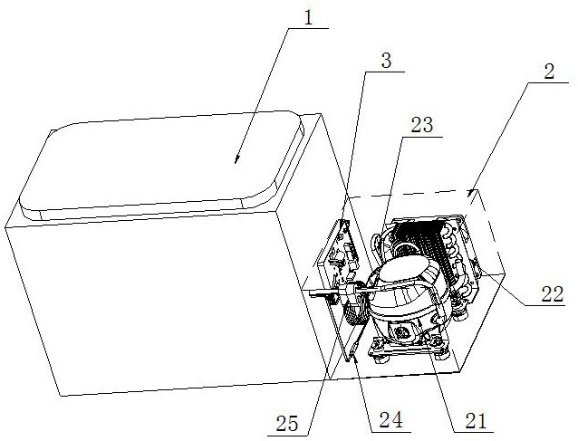 一種壓縮機模組化的車載冰箱的制作方法