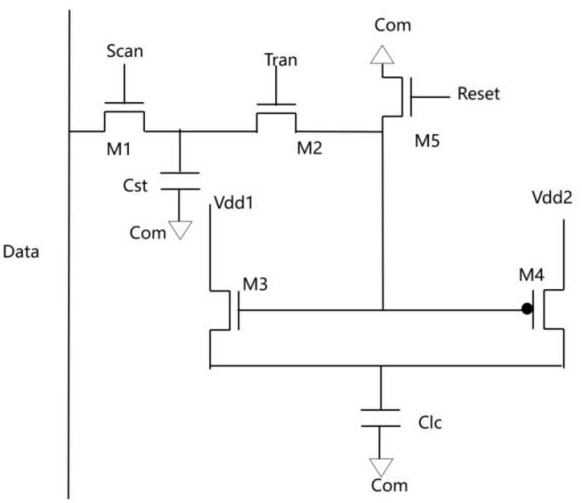 一種共柵極的像素驅(qū)動電路的制作方法