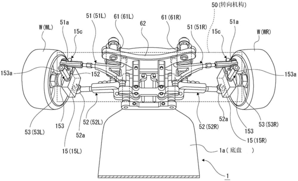 模型機動車的轉(zhuǎn)向機構(gòu)以及轉(zhuǎn)向用伺服電動機的制作方法