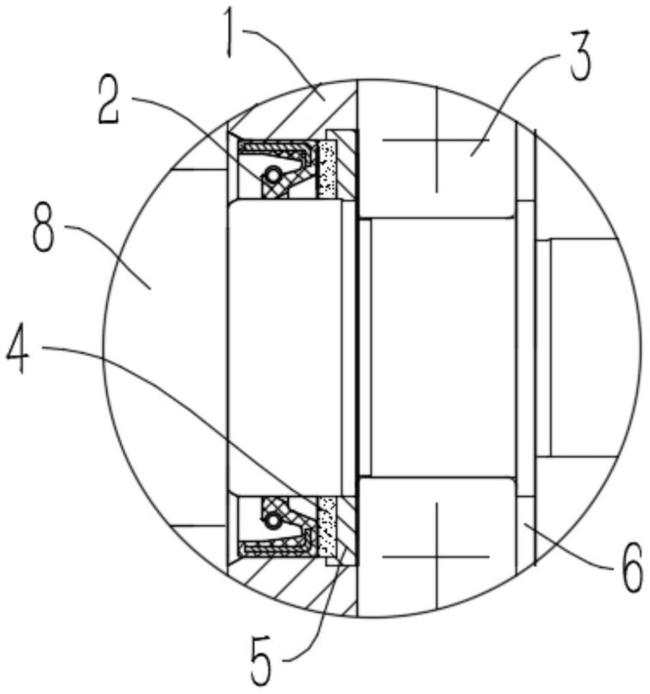 油封裝配結(jié)構(gòu)、電機(jī)及驅(qū)動(dòng)總成的制作方法