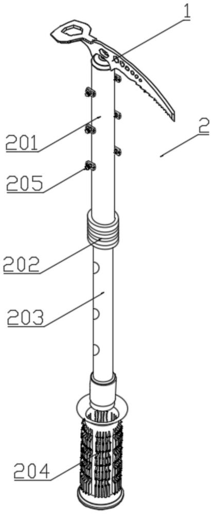 一種可調(diào)式鎬頭的制作方法