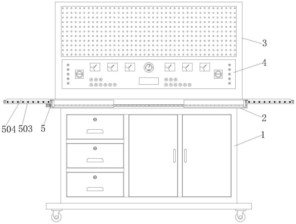 一種具有延展結(jié)構(gòu)的實訓(xùn)臺的制作方法