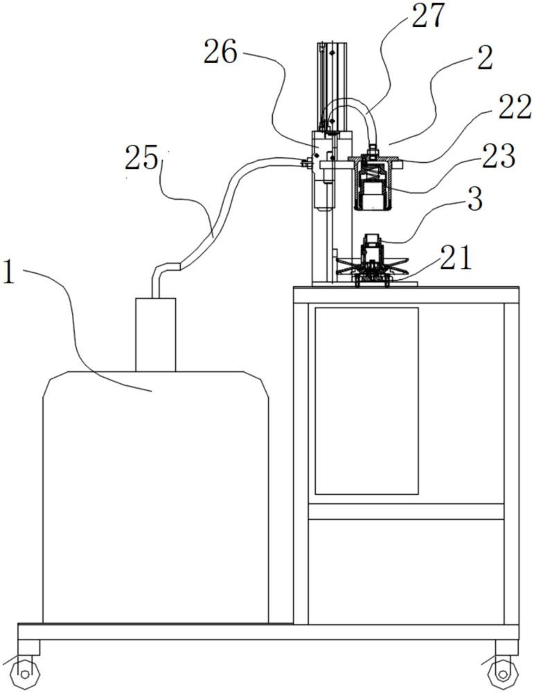 一種在后普利離合器上注入潤滑油的裝置及注入方法與流程