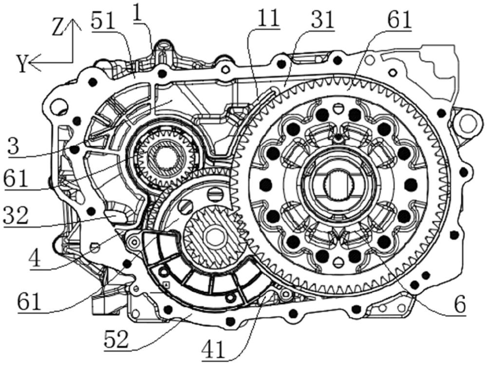 一種減速器殼體組件、減速器、電驅(qū)系統(tǒng)及車輛的制作方法