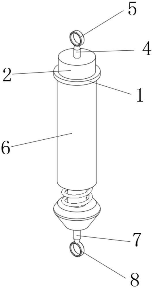 一種多級緩沖的電動車減震器的制作方法