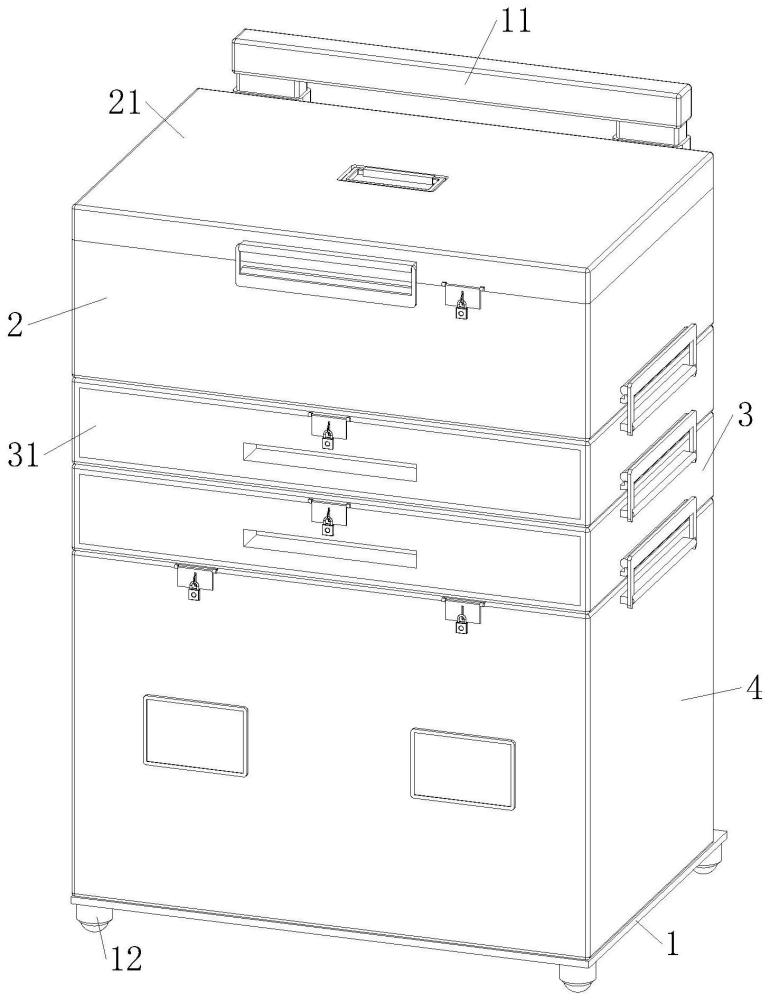 一种海关查检用多功能工具箱的制作方法