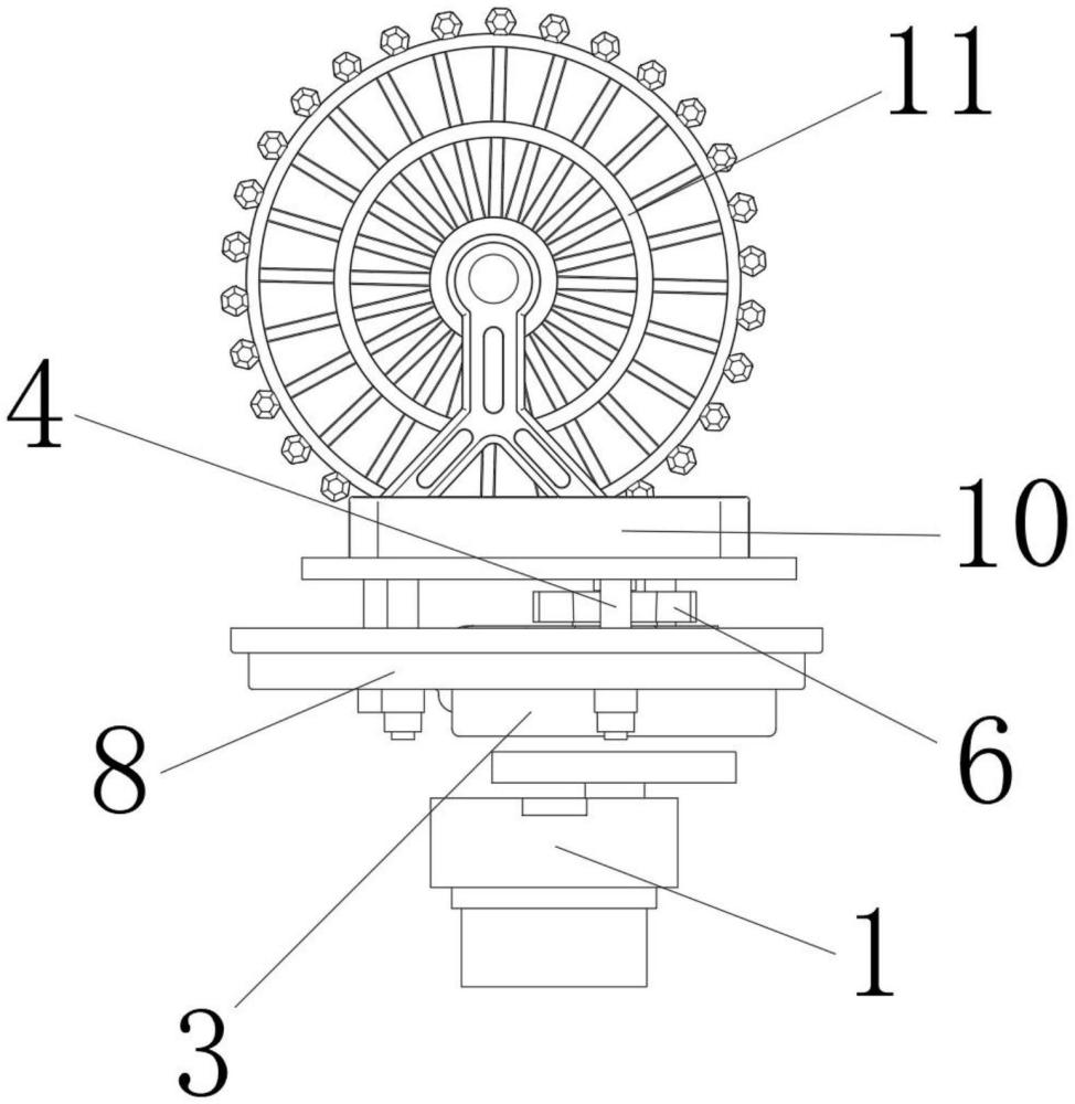 一種工藝品容具內(nèi)打水帶旋轉(zhuǎn)裝置的制作方法