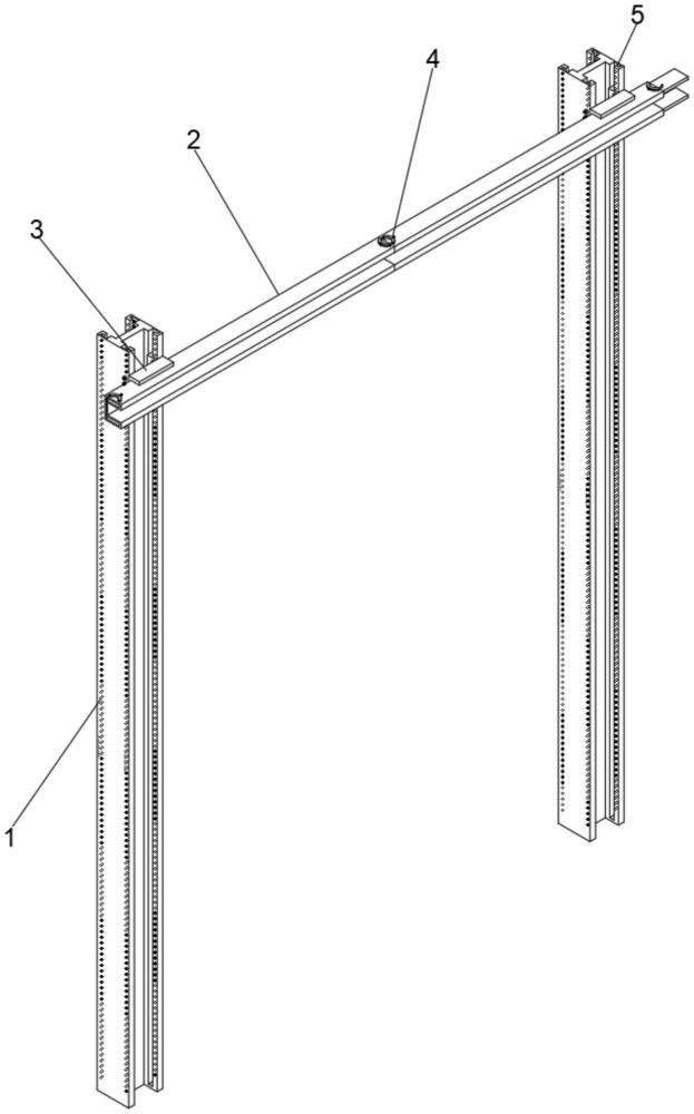 一種綠色環(huán)保建筑用裝配式鋼結(jié)構(gòu)框架及施工方法與流程