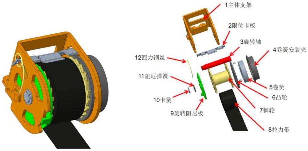 一種可任意位置自鎖的自動卷線裝置的制作方法