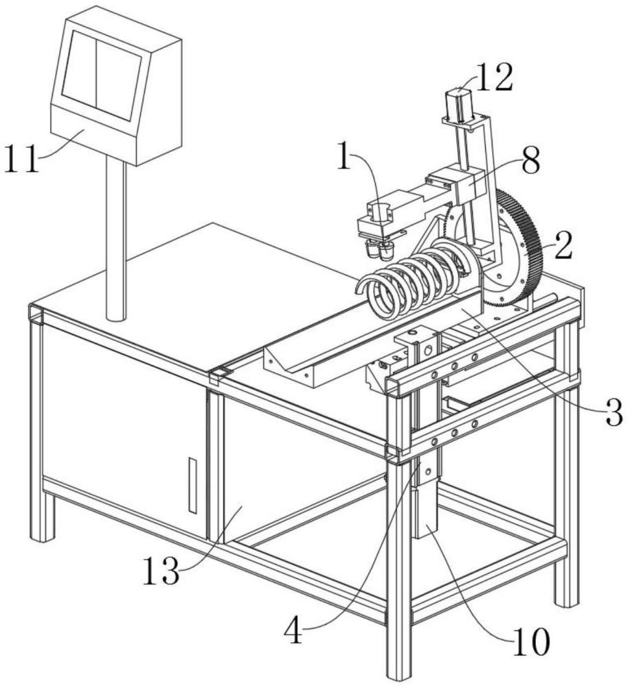 一種懸架彈簧產(chǎn)品標(biāo)識(shí)噴碼機(jī)構(gòu)的制作方法