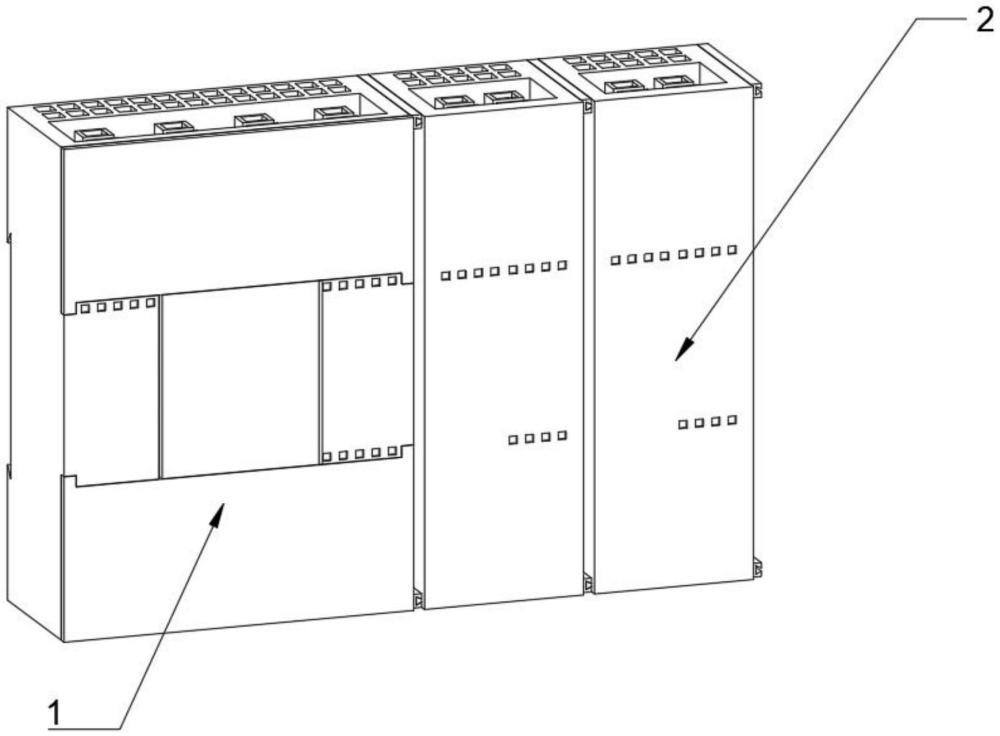 一種便于擴(kuò)展模塊安裝緊固的PLC模塊的制作方法