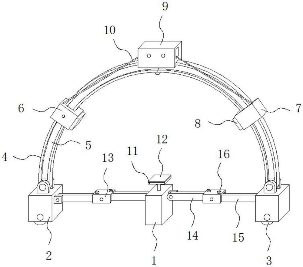 含有500×500mm校準(zhǔn)板的弓形法反射率測(cè)試系統(tǒng)的制作方法