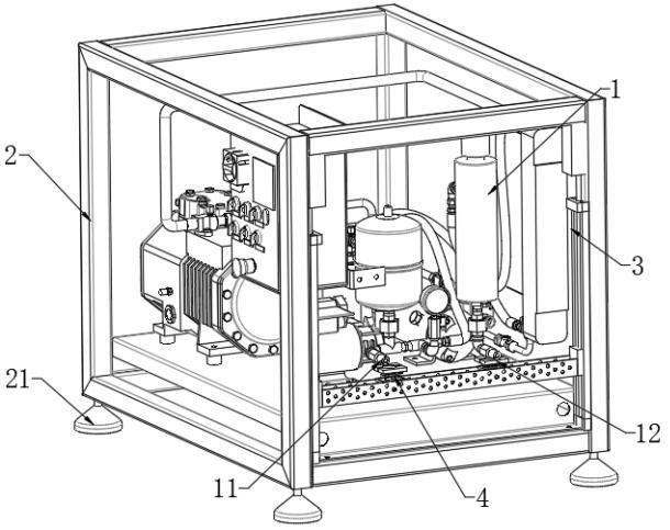 一種冷水機(jī)組框架以及冷水機(jī)組的制作方法